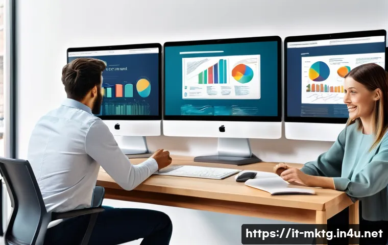 마케팅관리사 필수 이론 정리 - A modern Italian marketing office scene showcasing a diverse team of professionals analyzing detaile...