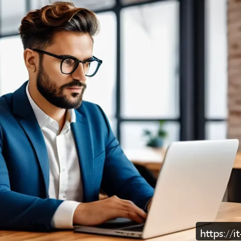 마케팅관리사 자격증 취득 후 프리랜서 가능성 - A confident Italian freelance marketing manager in a modern co-working space, dressed in smart casua...