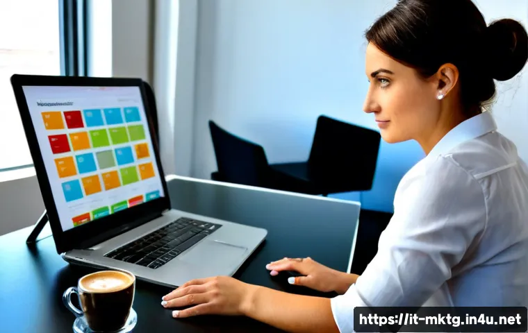 마케팅관리사 자격증이 필요한 직업군 - Photorealistic Italian marketing manager in a bright Milan office, professionally dressed woman revi...